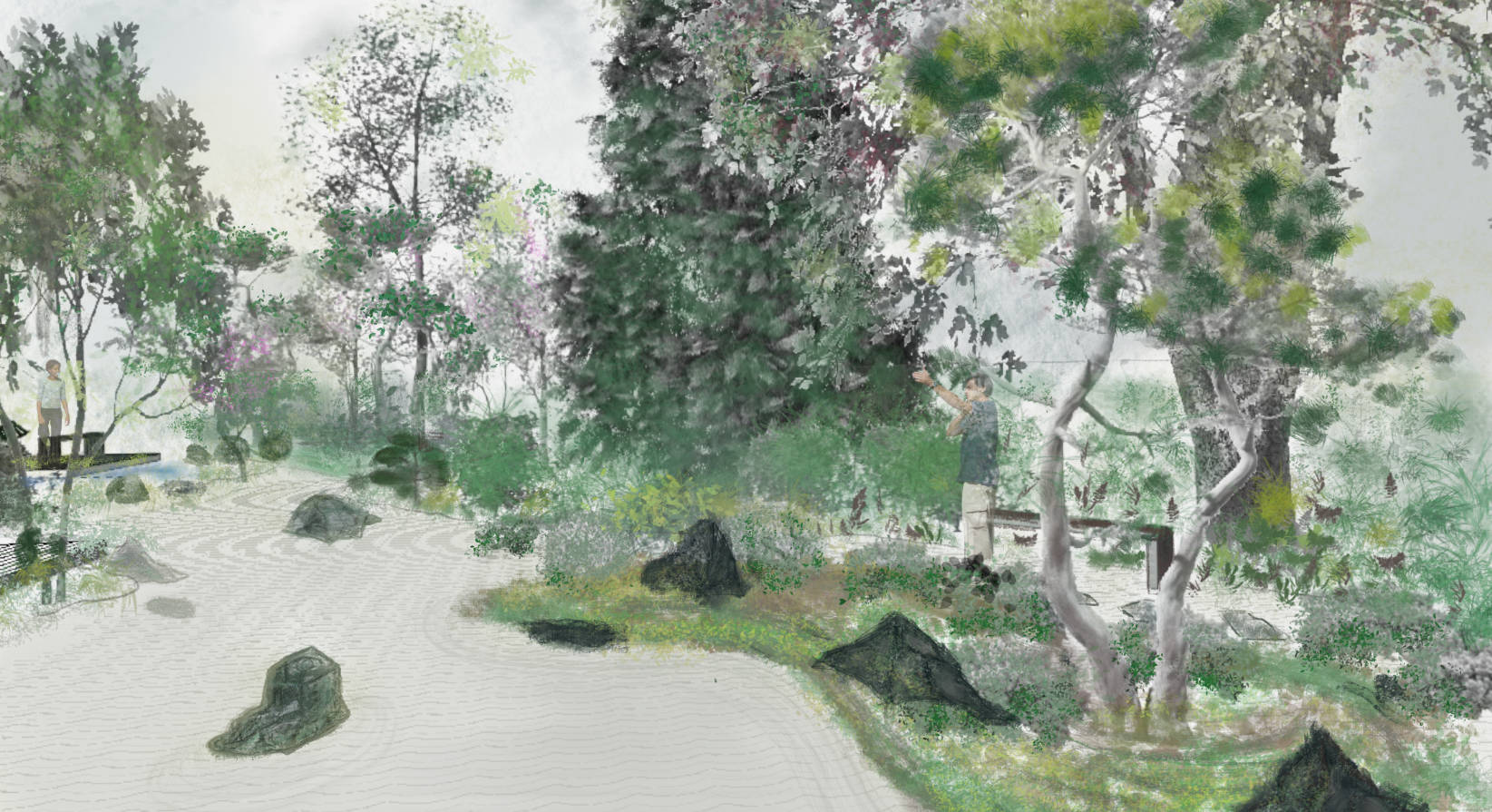 Japan inspirierter Garten